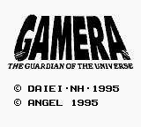 Gamera - Daikaijuu Kuuchuu Kessen Title Screen